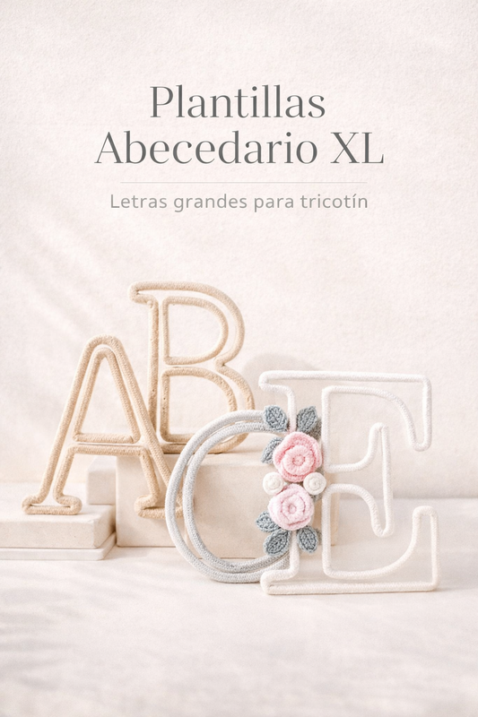 ABECEDARIO XL – PLANTILLAS TRICOTÍN
